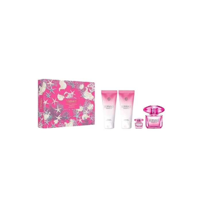 Versace Bright Crystal Absolu EDP 90 ML + SG 100 ML + BL 100 ML + MINI 5 ML - Image 1