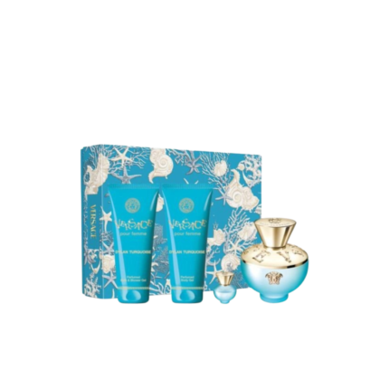 Versace Pour Femme Dylan Turquoise SET EDT 100 ML + SG 100 ML + BGEL 100 ML + MINI 5 ML