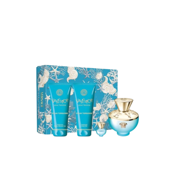 Versace Pour Femme Dylan Turquoise SET EDT 100 ML + SG 100 ML + BGEL 100 ML + MINI 5 ML - Image 1