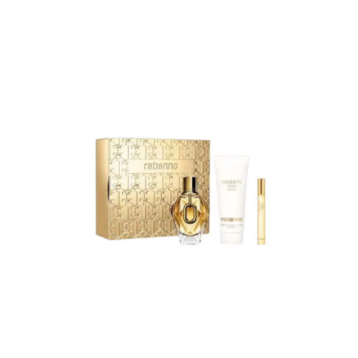 Paco Rabanne  Million Gold   SET (EDP 90 ML+BL 100 ML+EDP 10 ML) - Image 1